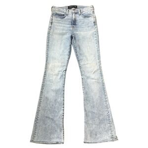 Veronica Beard Beverly Skinny Flare High Rise Jeans Light Wash Blue Size 29